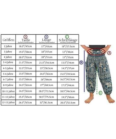 Lofbaz Kids Hippy Thai Aladdin Pirate Pants 12-13 Years Peacock Pink - Buy Online on GoSupps.com