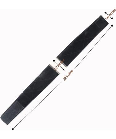 Elastic Non-Slip Wig Grip Headband - Thinner Velvet Band for Women's Wig and Scarf (2 Pack Black) - Buy Online on GoSupps.com