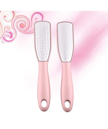 Beaupretty 2-Piece Stainless Steel Pedicure File Set - Double-Sided Heel Scrubber & Skin Exfoliator for Men & Women - Perfect for Soft Smooth Feet - Buy Online on GoSupps.com