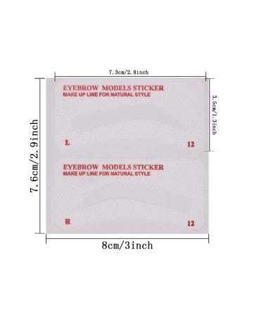 60 PCS Eyebrow Stencils Kit - 6 Styles Non-Woven Shaping Tools for Beginners - Buy Online on GoSupps.com