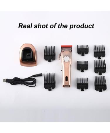 All-Metal Professional Hair Cutting Tool | Electric Clippers for Men s Beard & Hairstyle | Battery Display & Charger Base - Copper - Buy Online on GoSupps.com