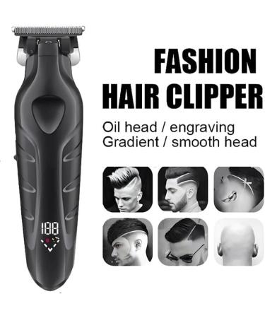 Professional Hair Clippers for Men - Cordless Rechargeable Beard Trimmer with LED Display - Zero Gapped Barber Clippers for Precision Grooming - Buy Online on GoSupps.com