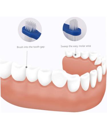 Minkissy 15 STK Toothbrush for Dentures | Portable Cleaner for Partial Dentures & Prosthesis Care Accessories - Buy Online on GoSupps.com