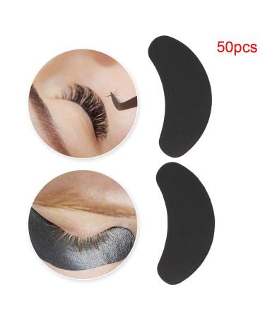 Black Eye Pads for Eyelash Extensions - 50 Pcs Gel Patch Accesories | Perfect Cosmetic Tool for Lash Application - Buy Online on GoSupps.com