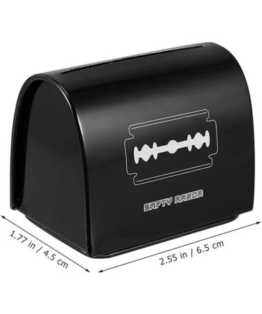 Frcolor Men's Razor Disposal Box - 2-Pack Blade Recycling Container for Safe Storage | Compact & Stylish Black Design - Buy Online on GoSupps.com
