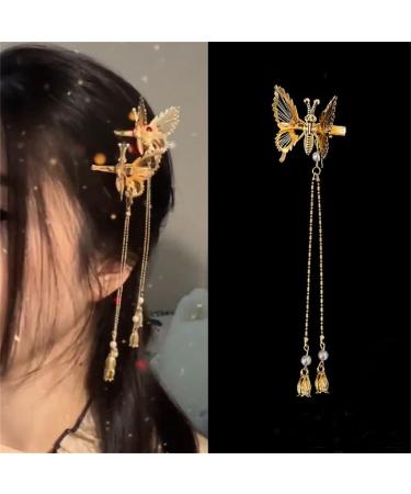 PLCPDM Headwear Pearls Hair Clip Fairy Butterfly-Nymph Headwear Vintage Photography Party Bride Wedding HeadPieces - Buy Online on GoSupps.com