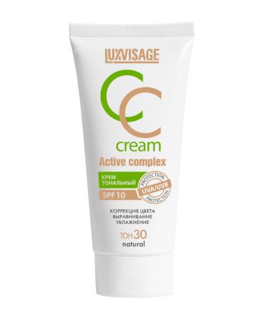 Moisturizing CC-Cream Foundation for Dry Sensitive Combination and Mature Skin Types 30 gr with Ginseng and Linden Extracts (20 Beige S-A) (Natural 35)
