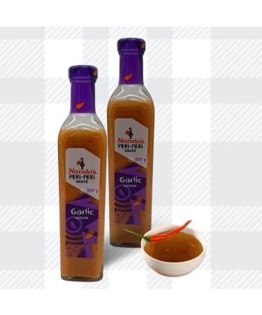 AETN Creations Nando's 2x500g Peri-Peri Garlic Flavourful Sauce for Marinating Add a Spicy and Tangy Twist to your Dishes with AETN Fridge Magnet - Buy Online on GoSupps.com