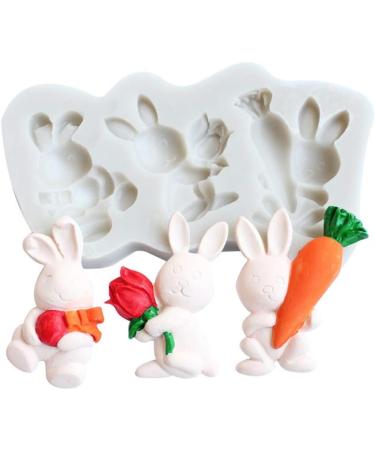 3D Rabbit Cake Easter Fondant Soft Non Stick Mold Cake Chocolate Decoration Silicone Sphere Chocolate Mold - Buy Online on GoSupps.com