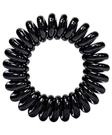 10 Pack Large Black OOO Hair Ties - Painless Spiral Coil Ponytail Holders for Women & Girls, Patented Design for All Hair Types - Perfect for Exercise and Everyday Wear - Buy Online on GoSupps.com