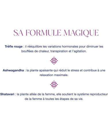 AJY MENO Menopause Treatment without Hormones | Shatavari Ashwagandha Red Clover | Hormone Balance Anti Stress & Hot Flashes | 90 Capsules Natural Vegan & French - Buy Online on GoSupps.com