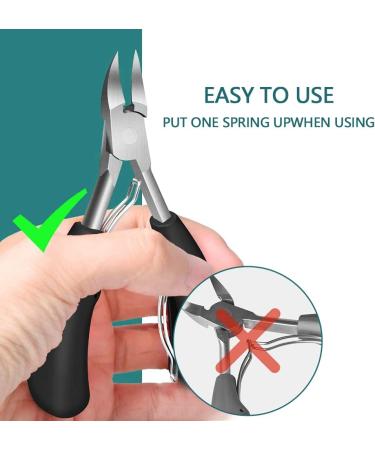 Premium Stainless Steel Nail Tongs for Ingrown Toenails - Durable Ergonomic Nail Scissors for Strong Toenails - International Shipping Available - Buy Online on GoSupps.com