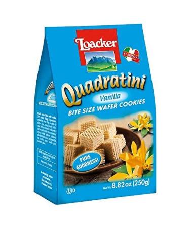 Loacker Quadratini- Vanilla Wafer Cookie, 8.82 oz per bag (pack of 4)4