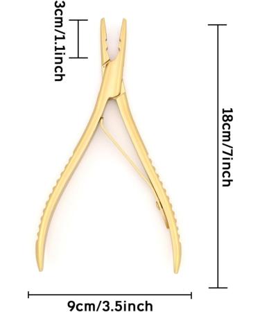 Professional Hair Extension Pliers Stainless Steel Hair Extension Tools Multi Functional Pliers Hair Extension Pliers (Color : Black) - Buy Online on GoSupps.com