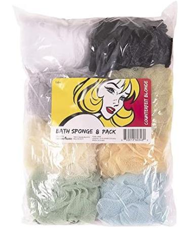 Loofah Mesh Bath Shower Sponges 8-Pack | Multi-Color Scrubber for Body | Exfoliating Bath Sponges for Men & Women | Shower Accessories - Buy Online on GoSupps.com