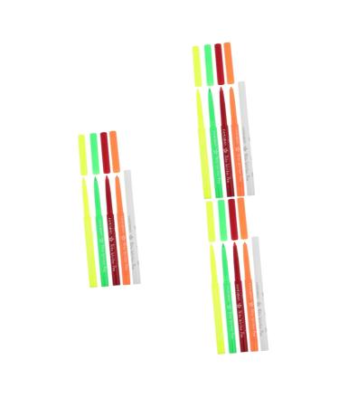 FOMIYES 15 Pcs Halloween Paint Pen Fluorescence Eyeliner Make up Highlighter Eyeliner Fluorescence Plastic 12.00X0.80X0.80CMx3pcs Assorted Colorx3pcs