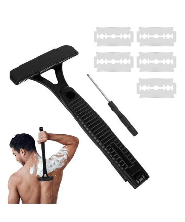 Foreverup back razor men back razors for men back hair remover with 5 blades foldable handle effective back shave for dry and wet shaving - Buy Online on GoSupps.com