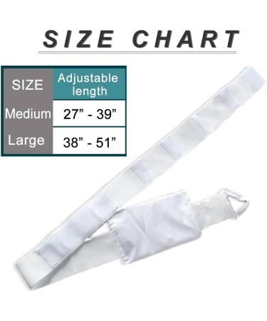 G-Tube Belt for Feeding Tube & Peritoneal Dialysis Catheter | Adjustable Abdominal Holder for Men & Women | Black, Medium (27-39 inch) - Buy Online on GoSupps.com