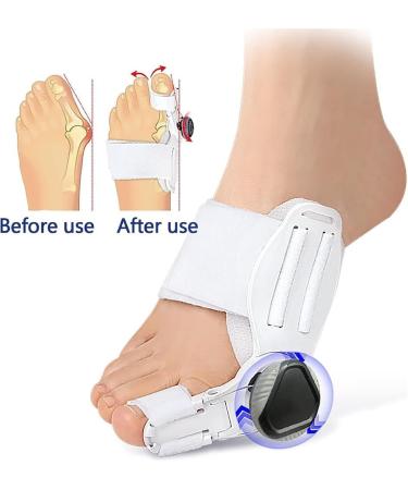 ZIROXI Bunion Orthotics Toe Corrector with Silicone Pad - Adjustable for Correct Transverse Arch - 2PCS (White) - Buy Online on GoSupps.com