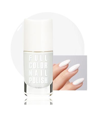 White Nail Varnish - Quick Dry Nail Polish Long Lasting Nail Varnish Nail Polish - Non-Toxic & Water Based Formula Nail Polish - for DIY Nail Art No Need Baking(White)