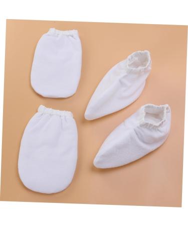 PACKOVE 2 Paires Mitaines Paraffine Housse pour Bain Mains Isolants Thermiques pour Soins Spa Blanc - Buy Online on GoSupps.com