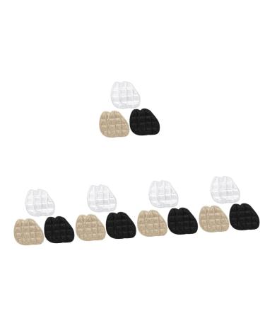 FRCOLOR 15 Pairs Forefoot Half Size Pad Forefoot Shoe Filler High Heel Toe Filler Shoe Tip Filler Toe Filler Inserts Shoes Too Big Inserts Shoe Insert Cushion Massage Floor Mat Jp Velvet 9.2x6.7cmx5pcs Assorted Colorx5pcs