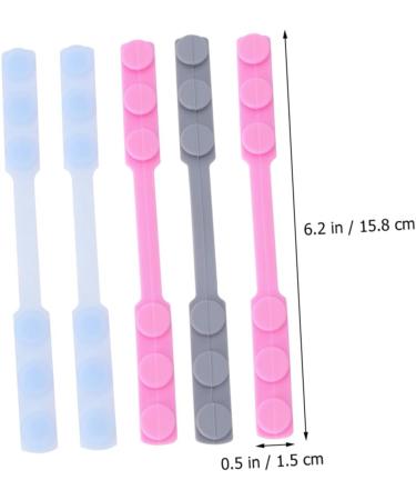 Minkissy 12 Pack Adjustable Silicone Mask Clips - Reusable Ear Hooks for Face Covering Hearing Protection & Mask Accessories - Buy Online on GoSupps.com