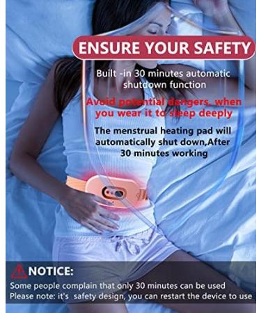 Portable Cordless Vibrating Menstrual Heating Pad for Cramps | Small USB Heat Pad Waist Belt | Period Pain Relief Simulator | Gifts for Women | Pink - Buy Online on GoSupps.com
