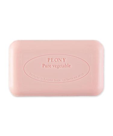 Pre de Provence Peony Soap Bar 5.3 oz - Organic Shea Butter, French Skincare, Quad Milled for Rich Lather - Moisturizing and Smooth - Pack of 1 - Buy Online on GoSupps.com