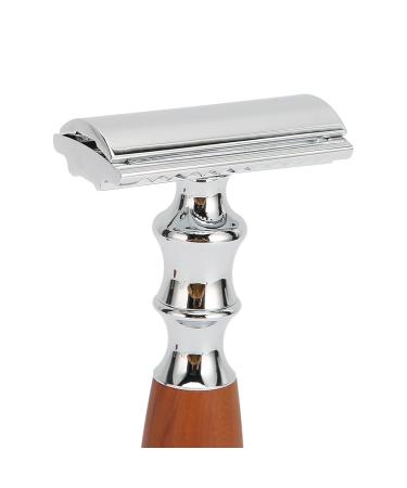 Premium Metal Safety Razor - Double Edge Stainless Steel Hand Razor Kit for Men | Nostalgic Design & Sturdy Stand Included - Buy Online on GoSupps.com