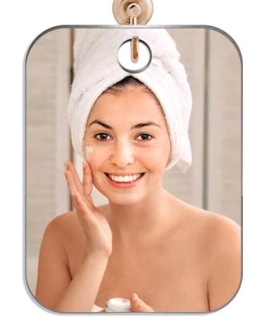 2 Pack Small (6x4) Fogless Shower Mirror for Shaving - Anti Fog, Unbreakable Acrylic, Travel-Friendly - Buy Online on GoSupps.com
