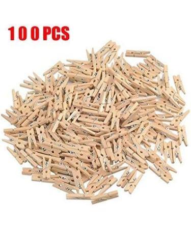 100 Pack GCA DIY Wooden Mini Clothespins for Scrapbooking and Wood Crafts - Buy Online on GoSupps.com