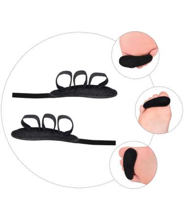 2pcs Toe Spacers for Women and Men - Straightener & Spreader with Eva Elastic Band for Night Support - Black - Buy Online on GoSupps.com
