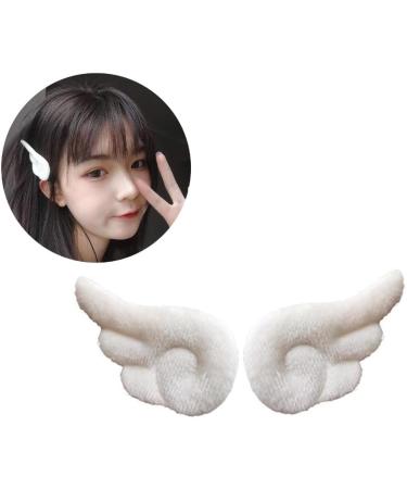 xbiez Furry Wing Hair Clip Cosplay Party Angel COSPLAY Halloween Cartoon Role Playing Props Prom Party Role Playing Bunny ear headband - Buy Online on GoSupps.com