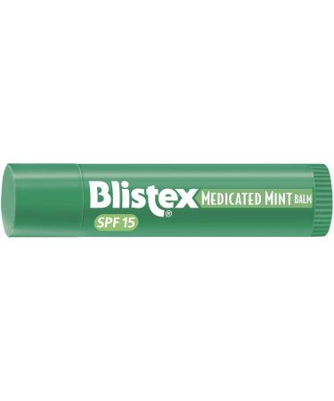 Blistex Medicated Mint Balm 0.15 Oz - Soothing Lip Care for Dry Cracked Lips | International Shipping - Buy Online on GoSupps.com