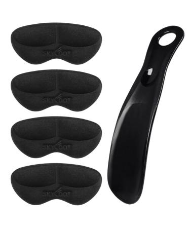 Skyfoot Heel Grips Liner Cushions for Loose Shoe Fit Heel Pads Inserts to Prevent New Shoes Rubbing Blister Wide Heel's Shoe Slipping and Too Big Shoes Black