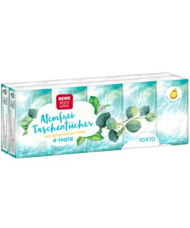 Rewe Best Choice Breathe Free Tissues 10x10 Pieces