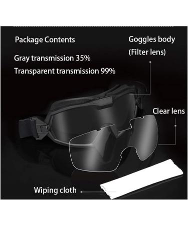 Lejie Tactical Airsoft Goggles with Anti-Fog Fan System - Tan | Ideal for Paintball, Riding, Shooting, Hunting - Buy Online on GoSupps.com