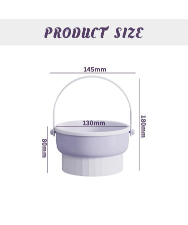 3-in-1 Silicone Make-Up Brush Cleaner & Holder - Clean Store Dry Cosmetic Brushes & Sponges (Purple) | International Shipping - Buy Online on GoSupps.com