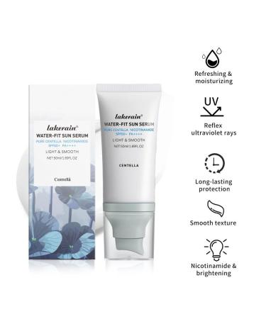 2 Pcs Centella Sunscreen SPF 50 Centella Water-Fit Sun Serum Long-Lasting Protection Nourishing Skin Protection and UV Defens. - Buy Online on GoSupps.com