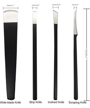 Professional Hornhaut Hobel Foot Scraper Pedicure Knife Kit - 4-Piece Hard Skin Remover & Foot Care Set for Smooth Heels - Buy Online on GoSupps.com
