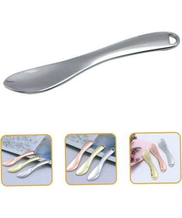 Baluue 5pcs Cosmetic Beauty Spoon Makeup Spoon Facial Spoon Mini Cosmetic Spoon Eye Cream Zinc Alloy Silver 6.5X1.3X0.3CM Silver - Buy Online on GoSupps.com