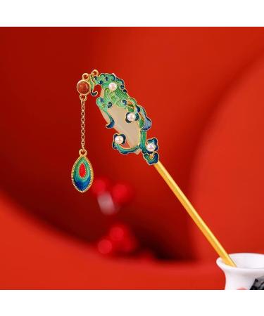 HangErFeng Silver Hairpin Hanfu Accessories Auspicious Cloud Hairstick 609 - Buy Online on GoSupps.com