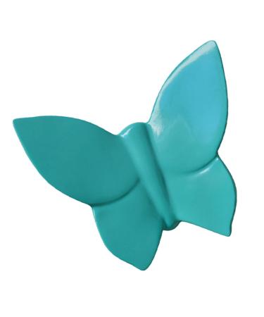 Yardenfun Home Decor Butterflies Ceramic Decor Wall Pendant Decor Decorate Wall Hanging Household 10*7.8cm Blue