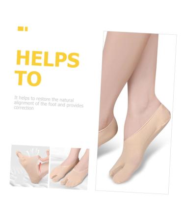 Healvian Hallux Valgus Regulator Separator Boat Socks Tool | 1 Pair for Men & Women | Invisible Polyester Fiber | 17.8x8cm - Buy Online on GoSupps.com