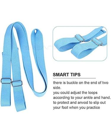 Dancer Stretch Band Door Flexibility & Stretching Leg Strap Stretch Band for Yoga Ballet Dance and Gymnastic Exercise Excellent Gift for Your Friends and Loved Ones Light Blue - Buy Online on GoSupps.com