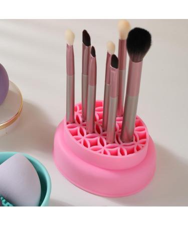 PATKAW Makeup Brush Cleaner Bowl Silicone Makeup Brush Cleaner Mat Scrubber with Brush Drying Holder Cosmetic Cleaning Tool Organizer for Powder Puffs Sponges - Buy Online on GoSupps.com
