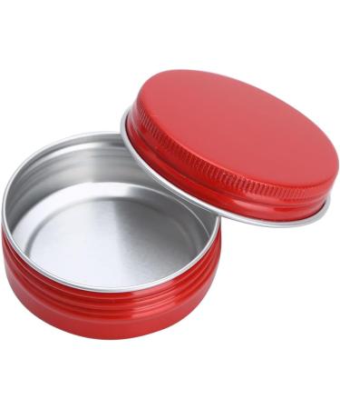 Chictry 10 PCS Aluminum Cream Cans - Empty Cosmetic Containers with Screw Cap for Lip Balm & Beauty Products (30ml Red) - Buy Online on GoSupps.com