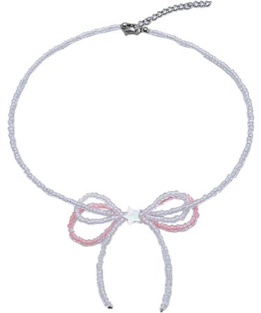 Silay Lian Xue Elegant Pink Loop & Star Necklace | Handmade Celbrebest Chain Jewelry for Women & Girls - Stylish Accessory - Buy Online on GoSupps.com