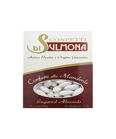 Di Sulmona Confetti Sulmona Dragees - Classic with Almonds, White - 500g